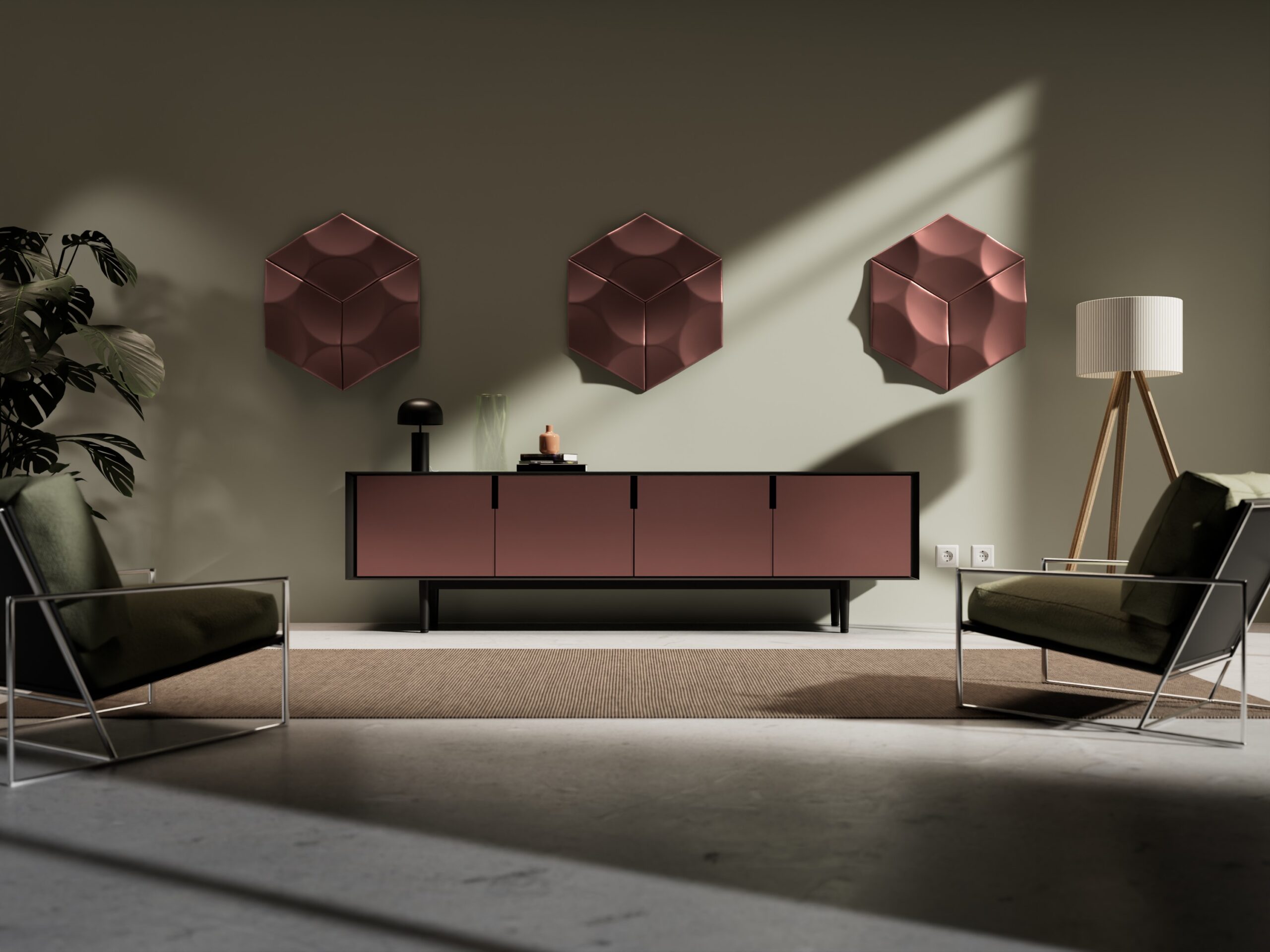 Meubel met een houtlook afwerking