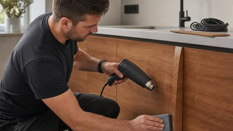 Keuken wrappen houtlook