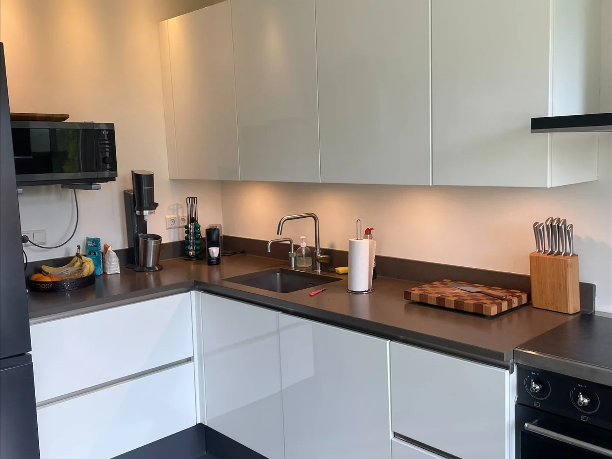 Keuken vóór het wrappen