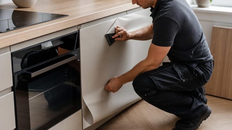 Kleine keuken renoveren met wrapfolie