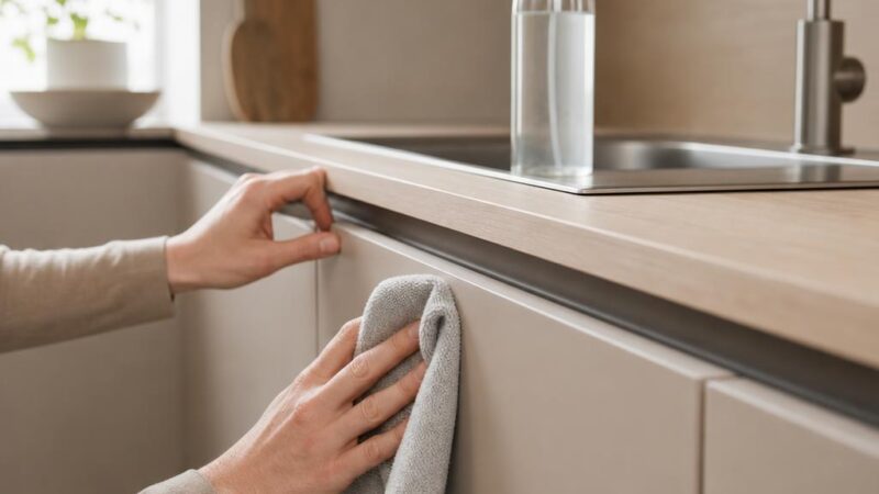 Onderhoud gewrapte keuken