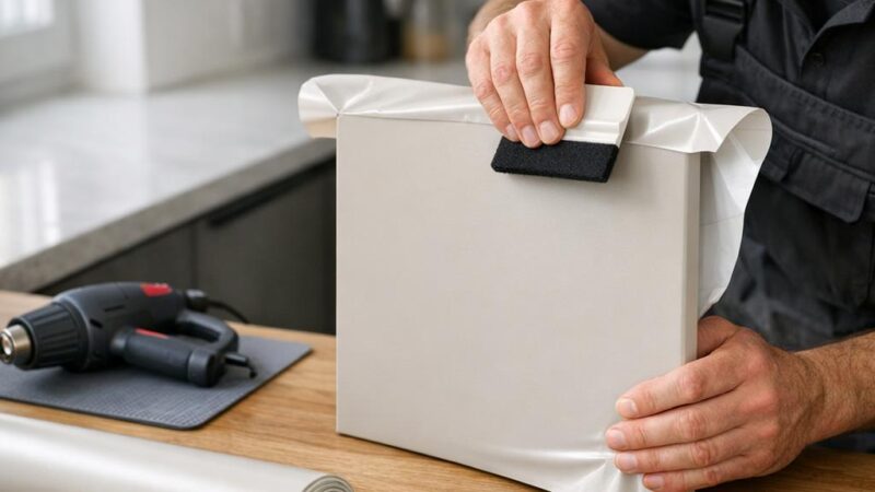Wrapfolie aanbrengen keuken